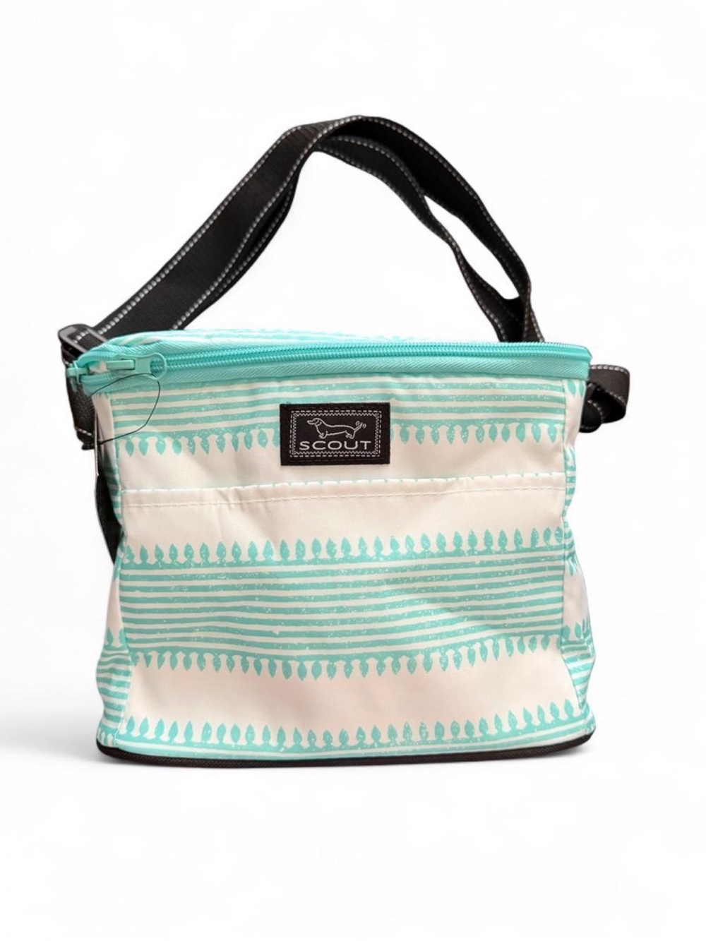 SCOUT the brand new Ferris Cooler Lunch Box with mint and white stripes. NWT!